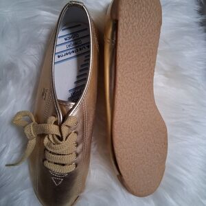 Liz Claiborne Shiny Gold Sneakers